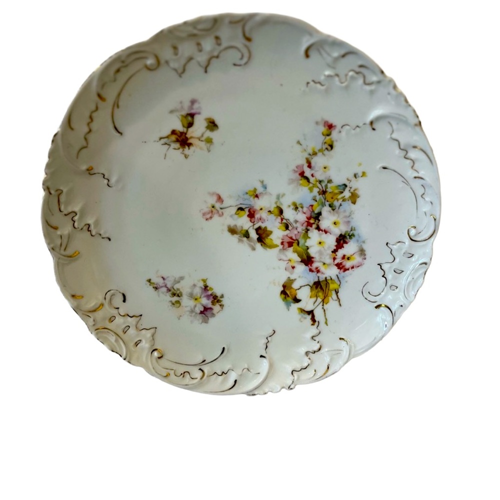 Floral Fine China Plate